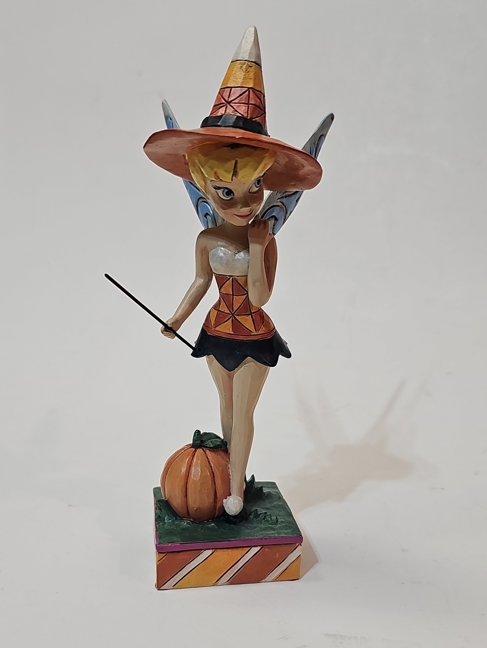 Jim Shore Disney Tinker Bell Candy Corn Witch Fairy "Sweet Spell" Figurine